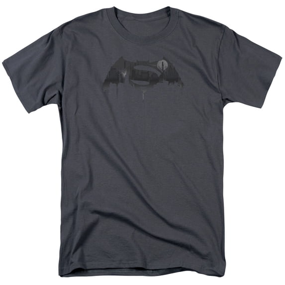 Batman V Superman Cityscape Logo Unisex Adult T Shirt For Men And Women