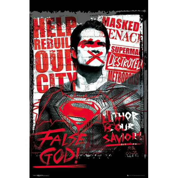 Batman V. Superman: Dawn Of Justice - Movie Poster / Print (Superman False God)