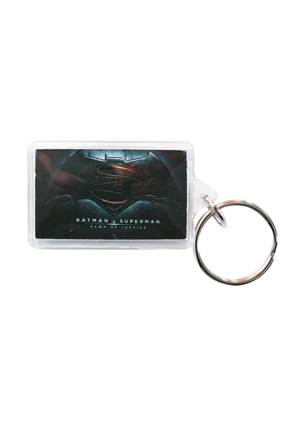 V Superman Lucite Keychain