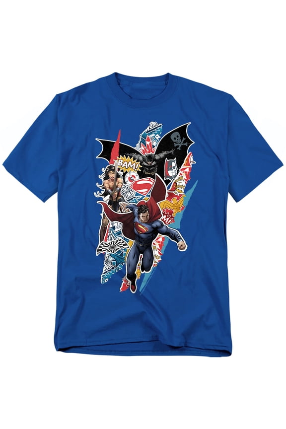V Superman Ripped Trio Unisex Adult T Shirt For Men And Women
