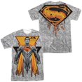 thumbnail image 1 of Trevco Sportswear BVS156FB-ATPP-3 Batman vs Superman Super Tech Sub Front & Back Print Adult Regular Fit Short Sleeve T-Shirt, White - Large, 1 of 2