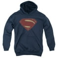 thumbnail image 1 of Batman V Superman Superman Costume Shield Kids Pull-Over Hoodie (X-Large) for Youth Boys and Girls, Navy, 1 of 5