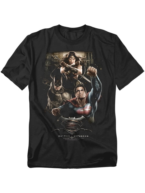 V Superman Three In Action Unisex Adult T Shirt For Men And Women