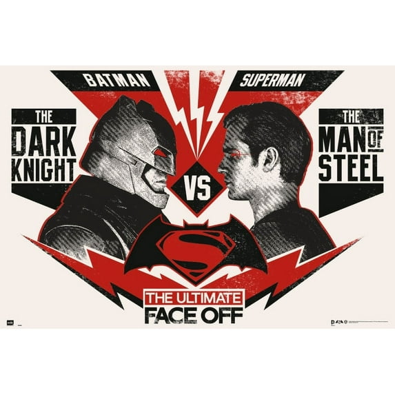 Batman V Superman Ultimate Face Off Hfe Laminated Poster (36 x 24)