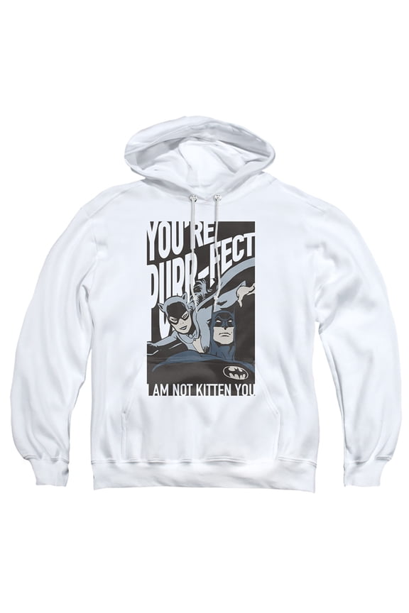 Valentine's Day Catwoman You're Purrfect Unisex Adult Pull-Over Hoodie