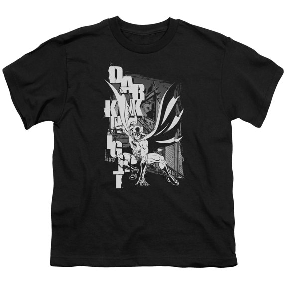 Batman/Vertical Letters Big Boys Youth Shirt