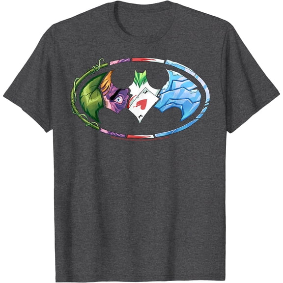 Batman Villains Logo DTG Print Unisex T-Shirt