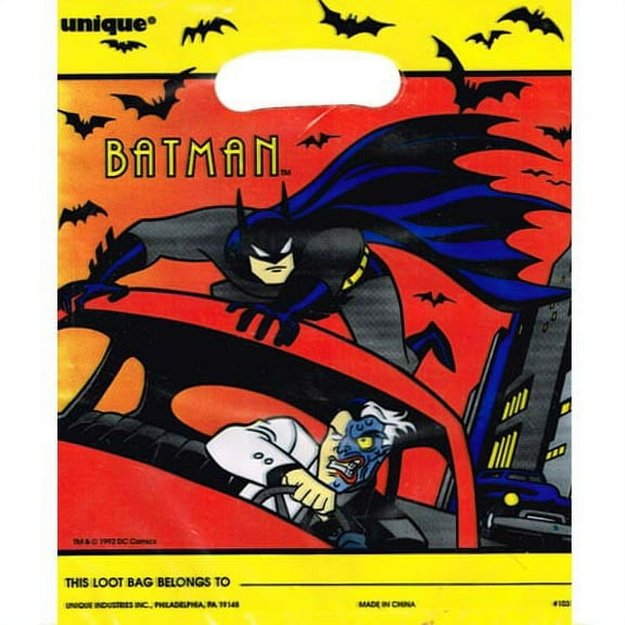 Batman Vintage 1992 'The Animated Series' Favor Bags (8ct)