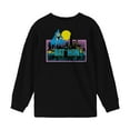 thumbnail image 1 of Batman Vintage Graphic Youth Boy's Black Long Sleeve ShirtMedium, 1 of 1