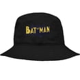 thumbnail image 1 of Batman Vintage Logo Officially Licensed Bucket Hat Unisex for Men & Women, Black, 1 of 6