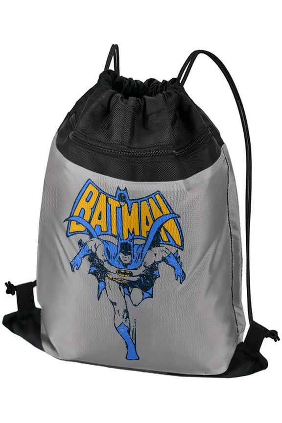 Vintage Run Drawstring Backpack Sports Bag Sackpack 17" x 13", Perfect for Gym, Yoga or Practice