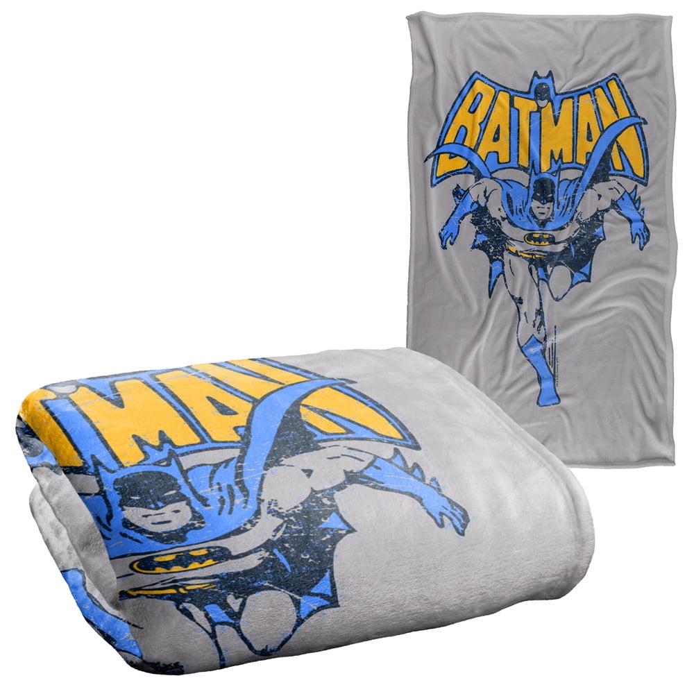 Batman Vintage Run Silky Touch Super Soft Throw Blanket 36