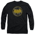 thumbnail image 1 of Batman & Vintage Symbol Collage Adult Cotton Long Sleeve 18-1 T-Shirt, Black - Small, 1 of 1