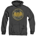thumbnail image 1 of Batman Vintage Symbol Collage Adult Heather Hoodie Sweatshirt Black, 1 of 1