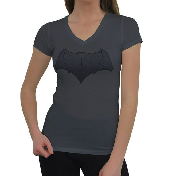 Batman Vs Superman Batman Symbol Women's V-Neck T-Shirt-Small