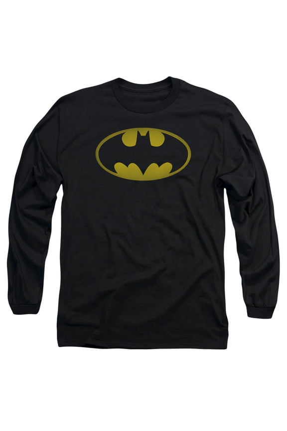 Batman - Washed Bat Logo - Long Sleeve Shirt - Small