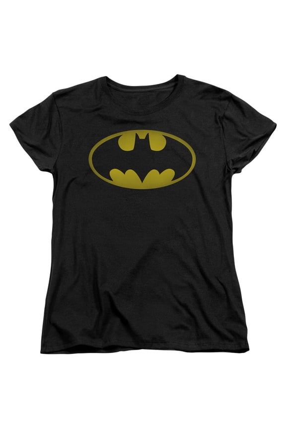 Batman - Washed Bat Logo - Women's Short Sleeve Shirt - Large