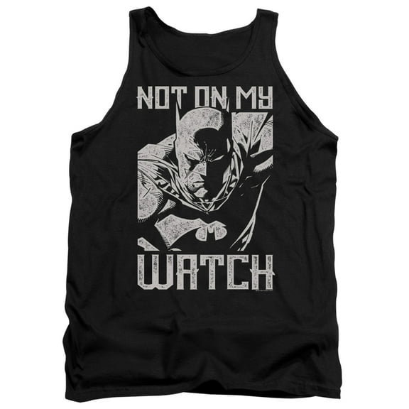 Batman Watch Adult Tank Top Black