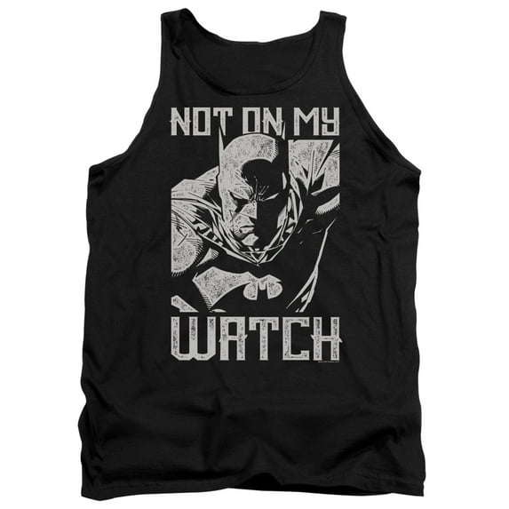 Batman Watch Adult Tank Top Black