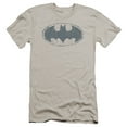 thumbnail image 1 of Batman Water Sketch Signal Premium Canvas T-Shirt Adult Slim Fit 30/1-Silver, 1 of 1