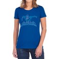 thumbnail image 1 of Batman Wing of The Night Women's T Shirt, Royal, Medium, 1 of 6