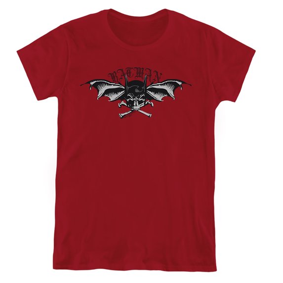 Batman Wings of Wrath Women's T Shirt, Cardinal, Small