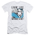 thumbnail image 1 of Batman Without A Net S/S Adult 30/1 T-Shirt-White, 1 of 1