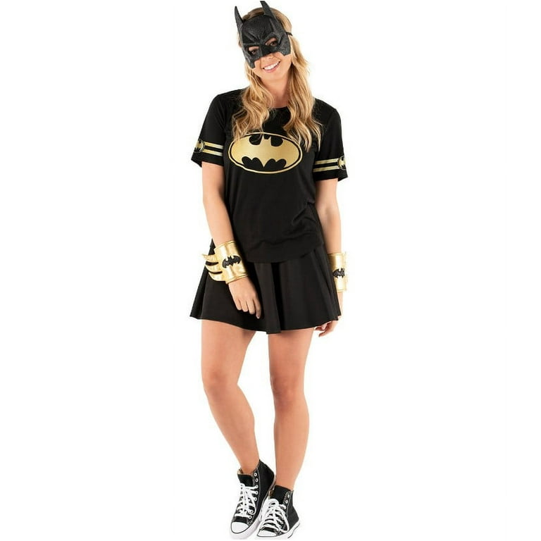 DC Comics JT25277U7282A Women's Superhero Caped Tee, Batgirl