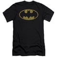 thumbnail image 1 of Batman Word Logo Premium Canvas T-Shirt Adult Slim Fit 30/1 Black, 1 of 1