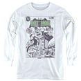 thumbnail image 1 of Batman Yesterdays Heroes 1 Kids Long Sleeve T Shirt (Large) for Youth Boys and Girls, White, 1 of 4