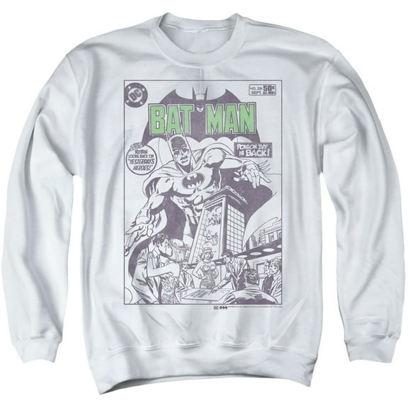 Batman Yesterdays Heroes 1 Unisex Adult Crewneck Sweatshirt,White, X-Large