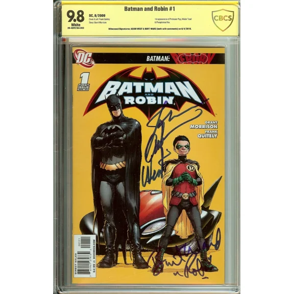Batman and Robin #1 CBCS 9.8 Signed by Adam West & Burt Ward (DC, 2009)