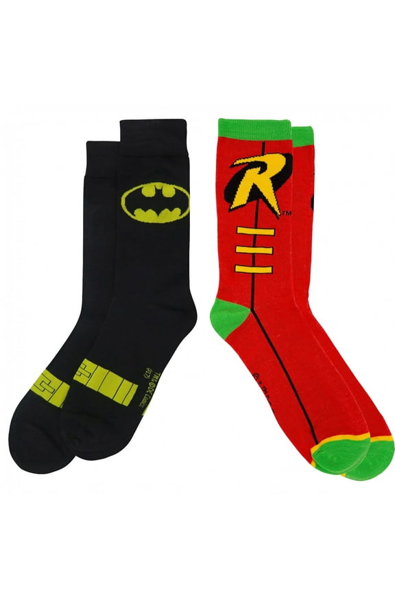 and Robin Costume Symbol Crew Socks 2-Pair Pack