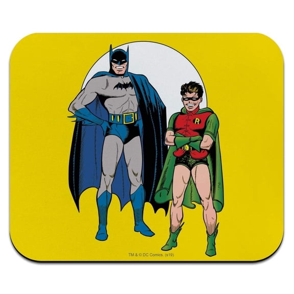 Batman and Robin Low Profile Thin Mouse Pad Mousepad