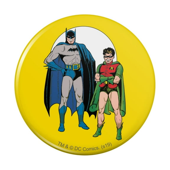 Batman and Robin Pinback Button Pin