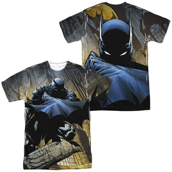 Batman in Shadow Unisex Adult Sublimated Costume T Shirt (Front/Back), Medium