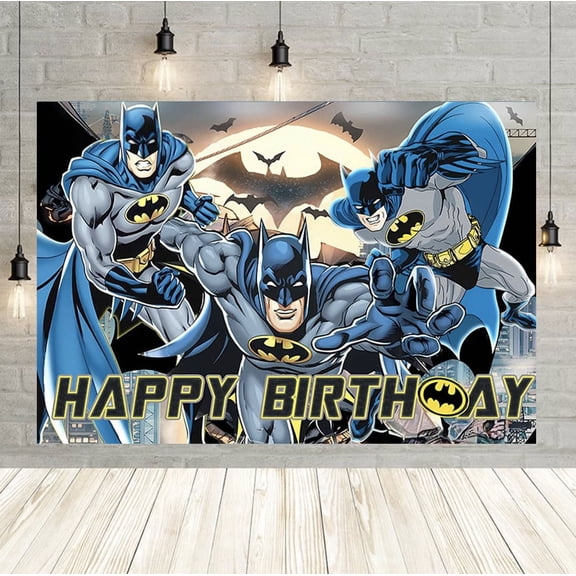 Batman party background decoration, 60x40 inch Batman party background, Batman photography background