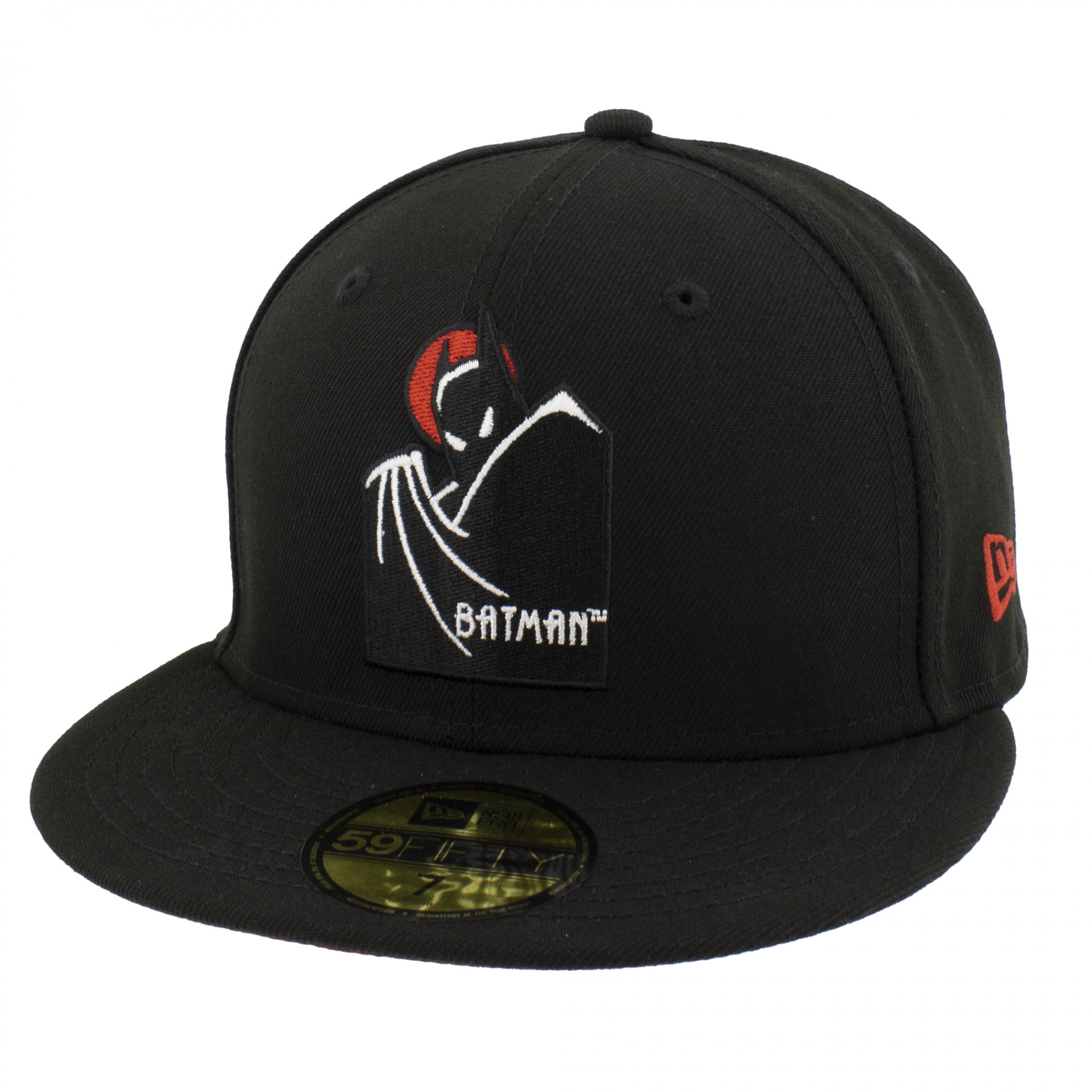 New Era Batman Laser Etched 59Fifty Fitted Hat – All Over Logo Design, Officially Licensed