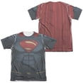 thumbnail image 1 of Batman v Superman: Dawn Of Justice Men's  Superman  Uniform  Sublimation T-shirt White, 1 of 2