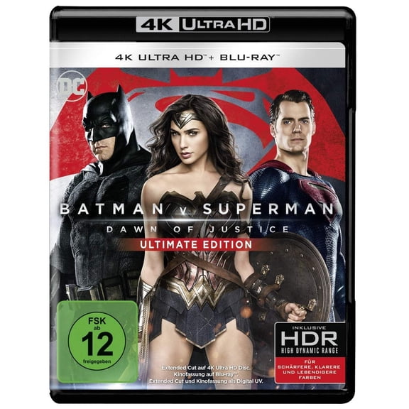 Batman v Superman: Dawn of Justice (4K Ultra-HD + 2D-Blu-ray) (2-Disc Version) (4K Ultra HD)