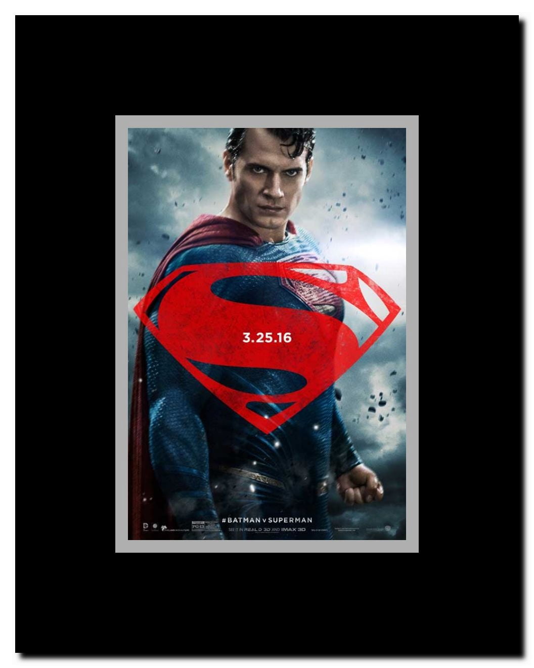 Batman vs. Superman: Dawn of Justice Framed Movie Poster