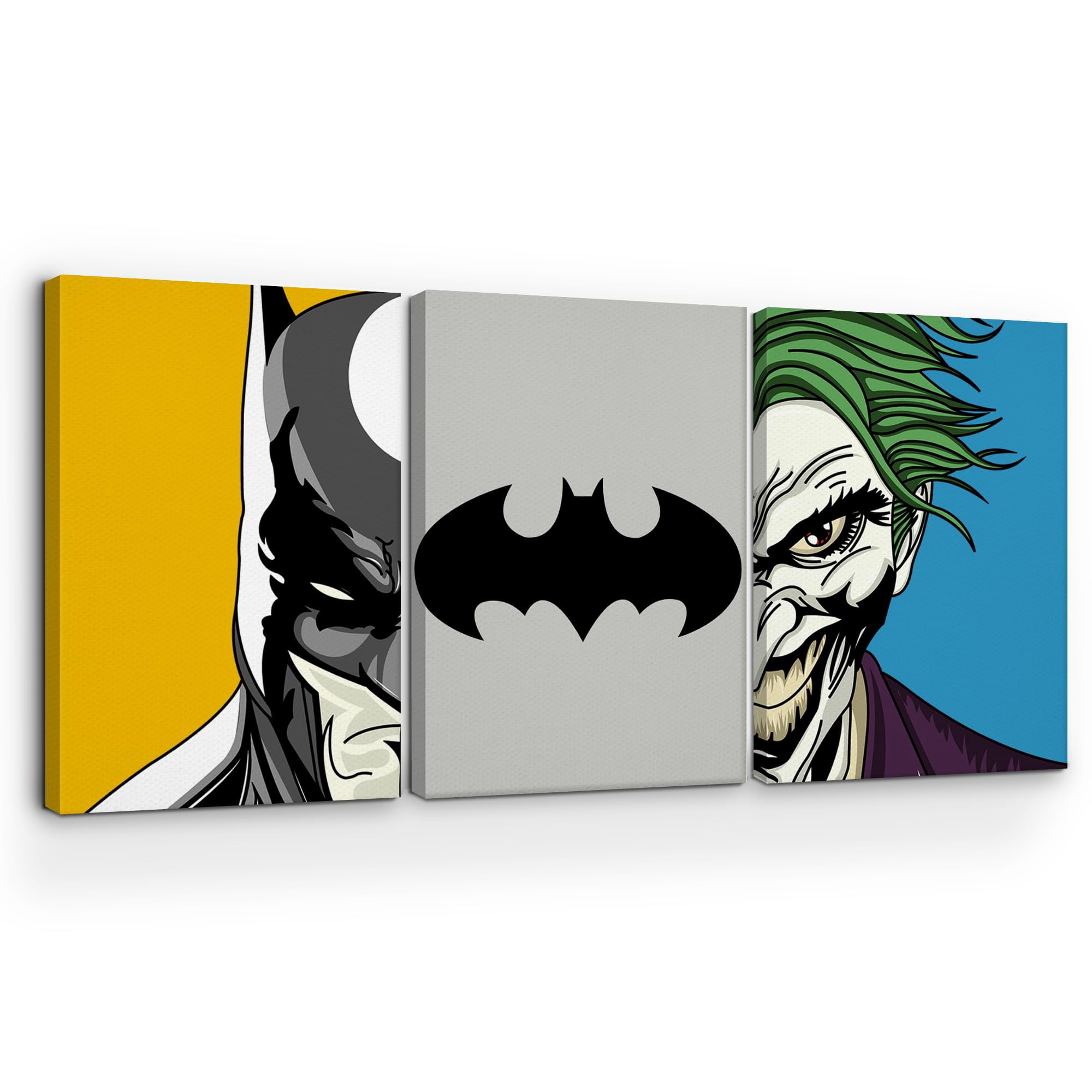 Batman1 Canvas Wall Art by DreamController Set of 3 - 16x24 inches Wall ...