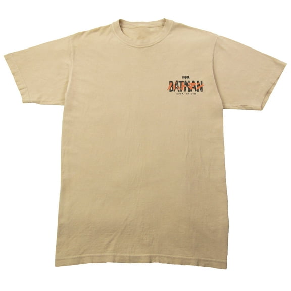 Batmanga Batman & Robin House Silhouette Men's Sand Crew Neck Short Sleeve T-shirt-3XL