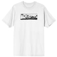 thumbnail image 1 of Batmanga Car Manga Art Crew Neck Short Sleeve Men's White T-shirt-Medium, 1 of 4