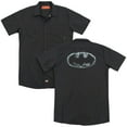 thumbnail image 1 of Batmanoke Signal (Back Print) Adult Work Shirt Black, 1 of 3