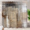 thumbnail image 1 of Batmerry Brown Beige Abstract Art Decorative Shower Curtain, Brown Art Abstract Acrylic Painting Shower Curtain Cute Long Wide Shower Curtain with Rust Proof Grommets for Bathroom Waterproof Washable, 1 of 6