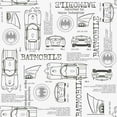 thumbnail image 1 of Batmobile Blueprint Peel And Stick Wallpaper, 1 of 19