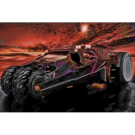 Batmobile - CANVAS OR PRINT WALL ART
