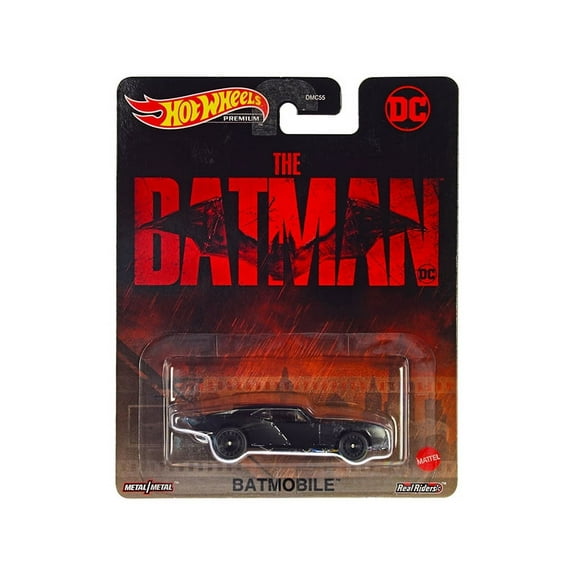 Batmobile Matt Black "The Batman" (2022) Movie "DC Comics" Diecast Model Car by Hot Wheels