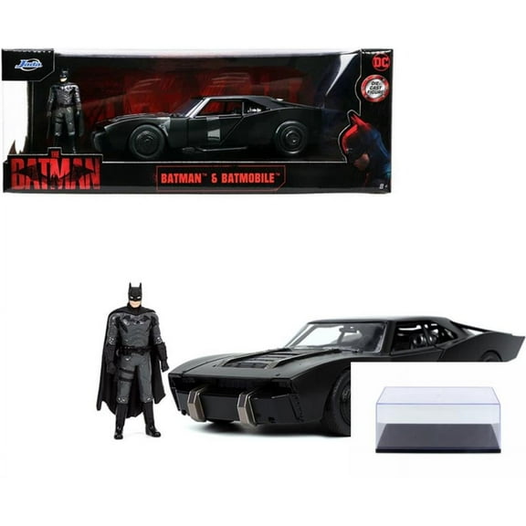 Batmobile with Batman Figure, The Batman - Jada Toys 32731 - 1/24 scale Diecast Model Toy Car